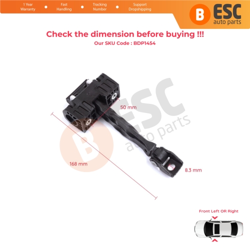 2 Pieces Front Door Stop Check Assy Limiter Strap for Skoda Fabia MK2 Roomster 5J7 Praktik 5J 5J0837249C