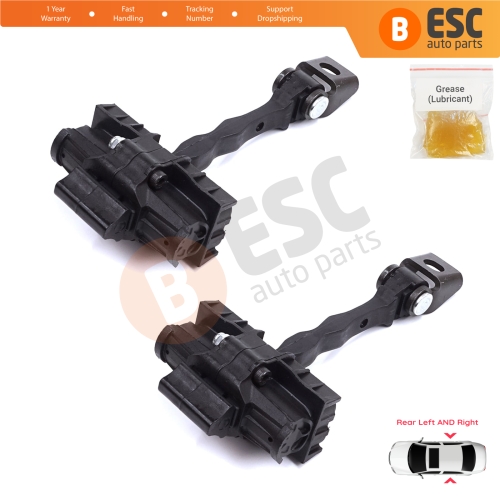 2 Pieces Rear Door Stop Check Assy Limiter Strap for Skoda Fabia MK2 5J MG 542 545 2006-2014 5J6839249D