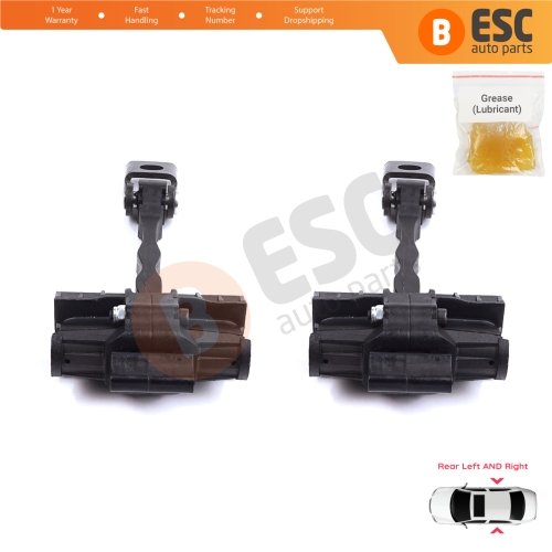 2 Pieces Rear Door Stop Check Assy Limiter Strap for Skoda Fabia MK2 5J MG 542 545 2006-2014 5J6839249D