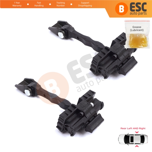 2 Pieces Rear Door Stop Check Assy Limiter Strap for Skoda Fabia MK2 5J MG 542 545 2006-2014 5J6839249D