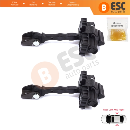 2 Pieces Rear Door Stop Check Assy Limiter Strap for Skoda Fabia MK2 5J MG 542 545 2006-2014 5J6839249D