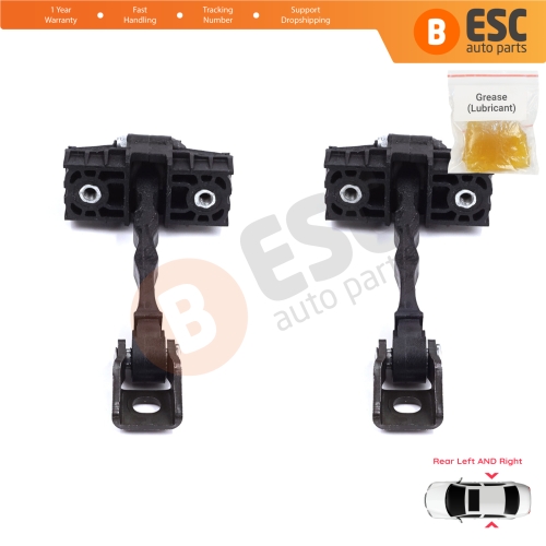 2 Pieces Rear Door Stop Check Assy Limiter Strap for Skoda Fabia MK2 5J MG 542 545 2006-2014 5J6839249D
