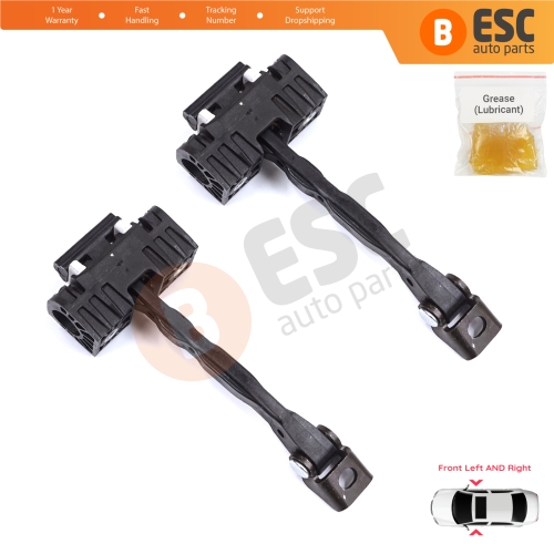 2 Pieces Front Door Stop Check Assy Limiter Strap for Skoda Yeti 5L 2009-2017 5L0837249C