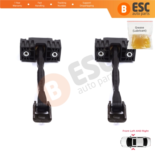 2 Pieces Front Door Stop Check Assy Limiter Strap for Skoda Yeti 5L 2009-2017 5L0837249C