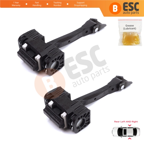 2 Pieces Rear Door Stop Check Assy Limiter Strap for Skoda Yeti 5L 2009-2017 5L0839249B