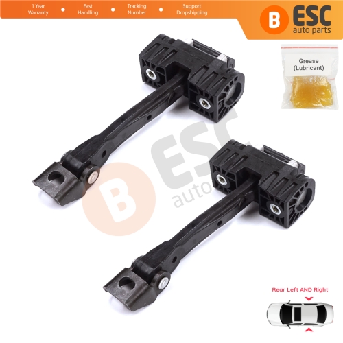 2 Pieces Rear Door Stop Check Assy Limiter Strap for Skoda Yeti 5L 2009-2017 5L0839249B