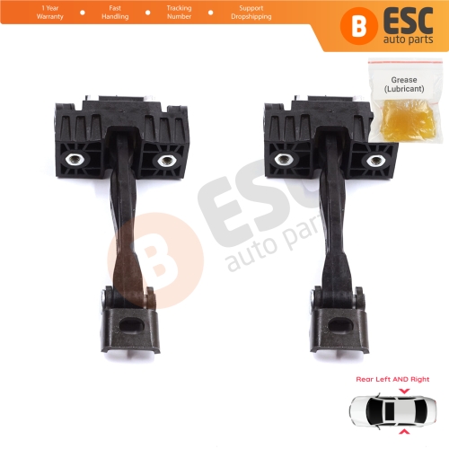 2 Pieces Rear Door Stop Check Assy Limiter Strap for Skoda Yeti 5L 2009-2017 5L0839249B