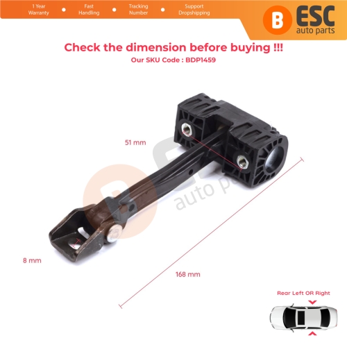 2 Pieces Rear Door Stop Check Assy Limiter Strap for Skoda Superb MK2 II B6 3T 3T4 3T5 2008-2015 3T0839249C