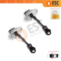 2 Pieces Front Door Stop Check Assy Limiter Strap for Skoda Fabia MK1 I 6Y 1999-2008 4/5 Door Praktik 6Y0837249F