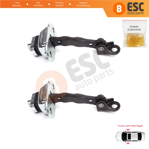 2 Pieces Front Door Stop Check Assy Limiter Strap for Skoda Fabia MK1 I 6Y 1999-2008 4/5 Door Praktik 6Y0837249F