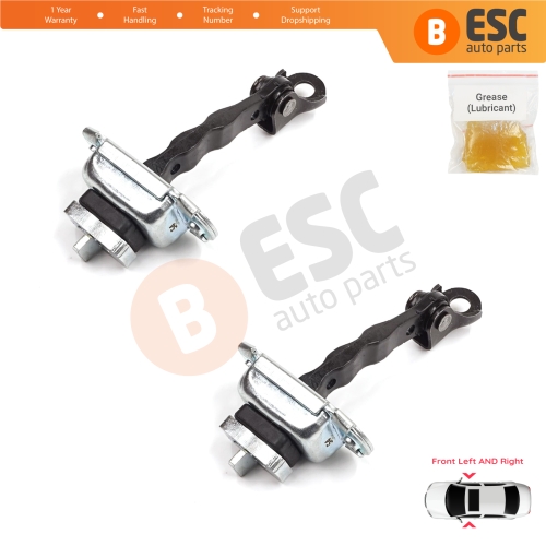 2 Pieces Front Door Stop Check Assy Limiter Strap for Skoda Fabia MK1 I 6Y 1999-2008 4/5 Door Praktik 6Y0837249F