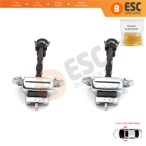 2 Pieces Front Door Stop Check Assy Limiter Strap for Skoda Fabia MK1 I 6Y 1999-2008 4/5 Door Praktik 6Y0837249F