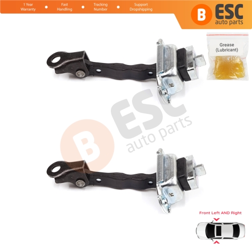 2 Pieces Front Door Stop Check Assy Limiter Strap for Skoda Fabia MK1 I 6Y 1999-2008 4/5 Door Praktik 6Y0837249F
