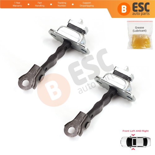 2 Pieces Front Door Stop Check Assy Limiter Strap for Skoda Fabia MK1 I 6Y 1999-2008 4/5 Door Praktik 6Y0837249F