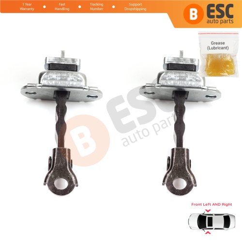 2 Pieces Front Door Stop Check Assy Limiter Strap for Skoda Fabia MK1 I 6Y 1999-2008 4/5 Door Praktik 6Y0837249F