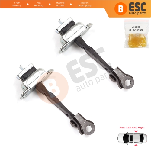 2 Pieces Rear Door Stop Check Assy Limiter Strap for Skoda Fabia MK1 I 6Y 1999-2008 4/5 Door Praktik 6Y0839249C