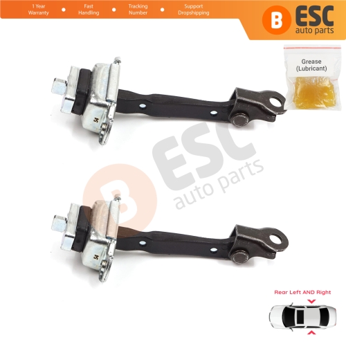 2 Pieces Rear Door Stop Check Assy Limiter Strap for Skoda Fabia MK1 I 6Y 1999-2008 4/5 Door Praktik 6Y0839249C