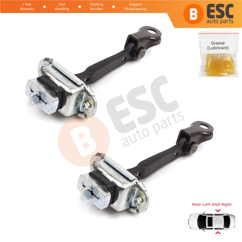2 Pieces Rear Door Stop Check Assy Limiter Strap for Skoda Fabia MK1 I 6Y 1999-2008 4/5 Door Praktik 6Y0839249C