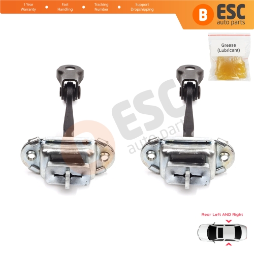 2 Pieces Rear Door Stop Check Assy Limiter Strap for Skoda Fabia MK1 I 6Y 1999-2008 4/5 Door Praktik 6Y0839249C