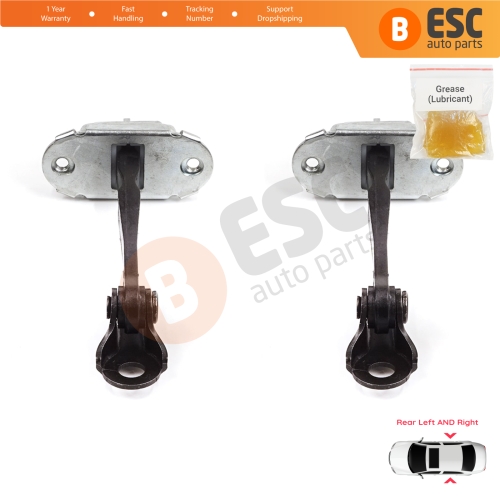 2 Pieces Rear Door Stop Check Assy Limiter Strap for Skoda Fabia MK1 I 6Y 1999-2008 4/5 Door Praktik 6Y0839249C