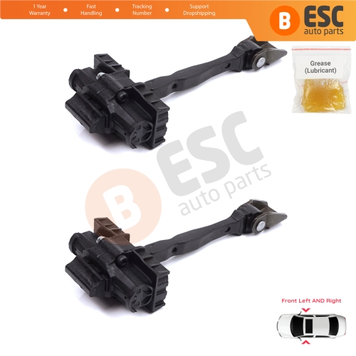 2 Pieces Front Door Stop Check Assy Limiter Strap for Skoda Fabia MK3 III NJ NJ3 NJ5 Praktik 2014-2022 6V0837249