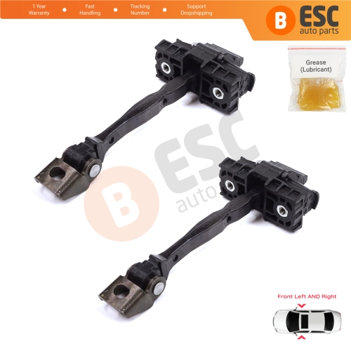 2 Pieces Front Door Stop Check Assy Limiter Strap for Skoda Fabia MK3 III NJ NJ3 NJ5 Praktik 2014-2022 6V0837249