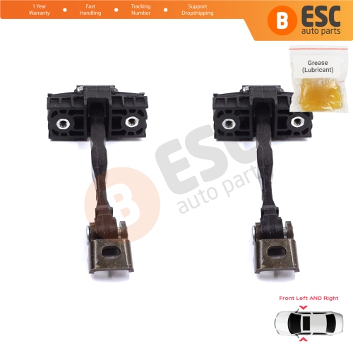 2 Pieces Front Door Stop Check Assy Limiter Strap for Skoda Fabia MK3 III NJ NJ3 NJ5 Praktik 2014-2022 6V0837249