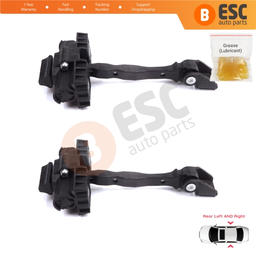 2 Pieces Rear Door Stop Check Assy Limiter Strap for Skoda Fabia MK3 III NJ NJ3 NJ5 Praktik 2014-2022 6V0839249