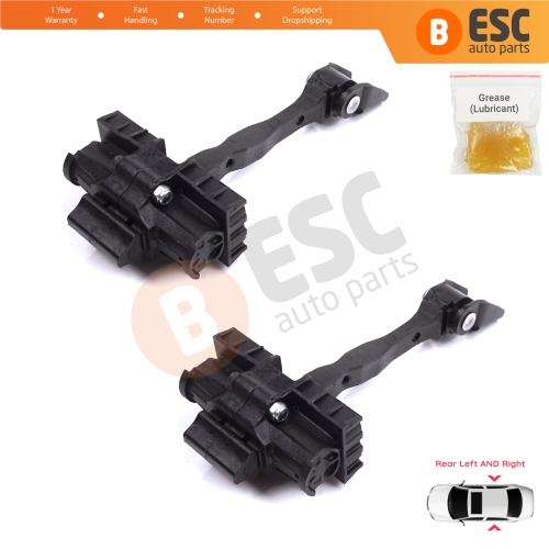 2 Pieces Rear Door Stop Check Assy Limiter Strap for Skoda Fabia MK3 III NJ NJ3 NJ5 Praktik 2014-2022 6V0839249