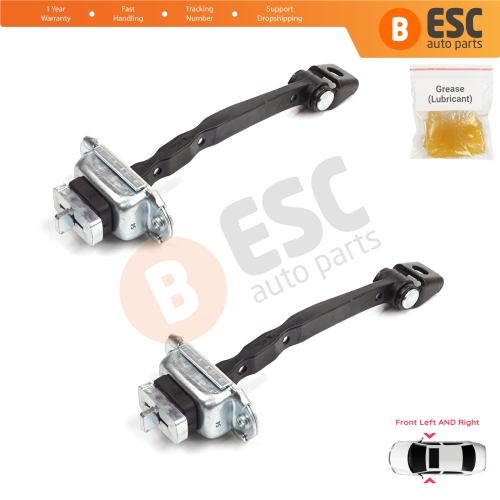 2 Pieces Front Door Stop Check Assy Limiter Strap for Skoda Octavia MK2 A5 1Z3 1Z5 2004-2013 1Z0837249D