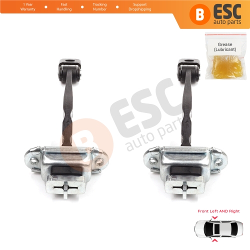 2 Pieces Front Door Stop Check Assy Limiter Strap for Skoda Octavia MK2 A5 1Z3 1Z5 2004-2013 1Z0837249D