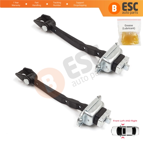 2 Pieces Front Door Stop Check Assy Limiter Strap for Skoda Octavia MK2 A5 1Z3 1Z5 2004-2013 1Z0837249D