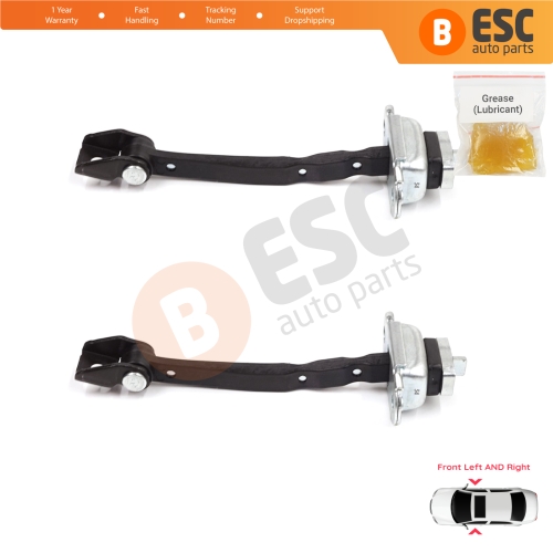 2 Pieces Front Door Stop Check Assy Limiter Strap for Skoda Octavia MK2 A5 1Z3 1Z5 2004-2013 1Z0837249D