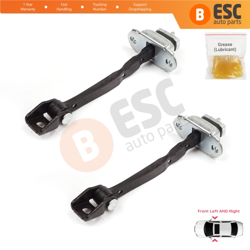 2 Pieces Front Door Stop Check Assy Limiter Strap for Skoda Octavia MK2 A5 1Z3 1Z5 2004-2013 1Z0837249D