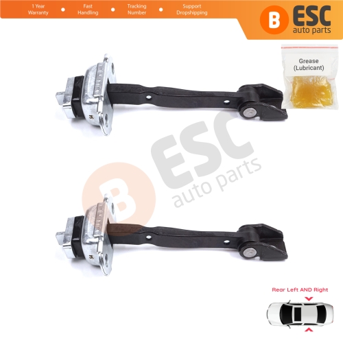 2 Pieces Rear Door Stop Check Assy Limiter Strap for Skoda Octavia MK2 A5 1Z3 1Z5 2004-2013 1Z0839249D