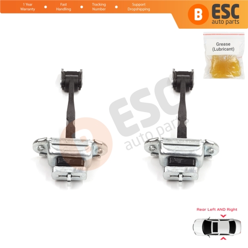 2 Pieces Rear Door Stop Check Assy Limiter Strap for Skoda Octavia MK2 A5 1Z3 1Z5 2004-2013 1Z0839249D