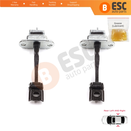 2 Pieces Rear Door Stop Check Assy Limiter Strap for Skoda Octavia MK2 A5 1Z3 1Z5 2004-2013 1Z0839249D