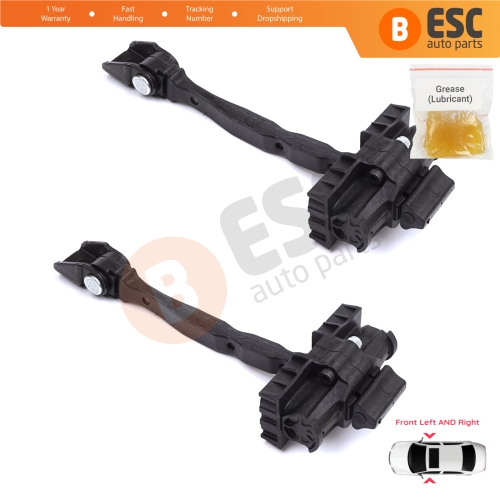2 Pieces Front Door Stop Check Assy Limiter Strap for Skoda Octavia MK3 III A7 5E 5E3 5E5 2012-2021 5E0837249