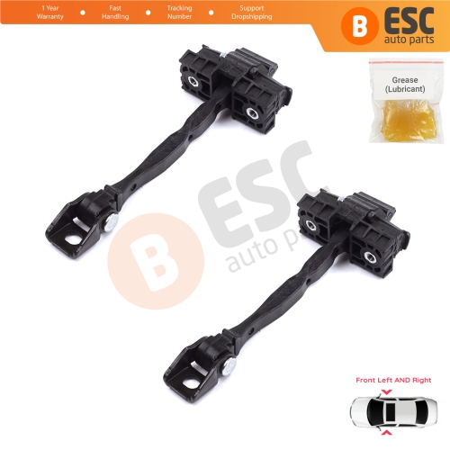 2 Pieces Front Door Stop Check Assy Limiter Strap for Skoda Octavia MK3 III A7 5E 5E3 5E5 2012-2021 5E0837249