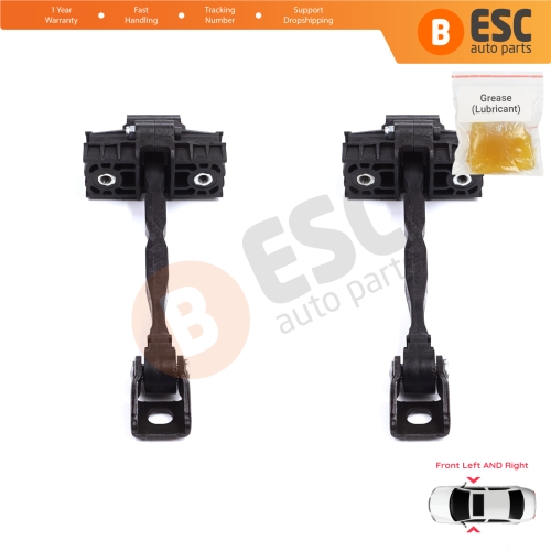 2 Pieces Front Door Stop Check Assy Limiter Strap for Skoda Octavia MK3 III A7 5E 5E3 5E5 2012-2021 5E0837249