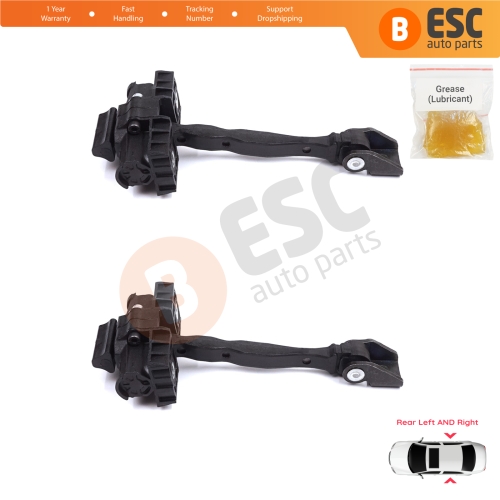 2 Pieces Rear Door Stop Check Assy Limiter Strap for Skoda Octavia MK3 III A7 5E 5E3 5E5 2012-2021 5E0839249
