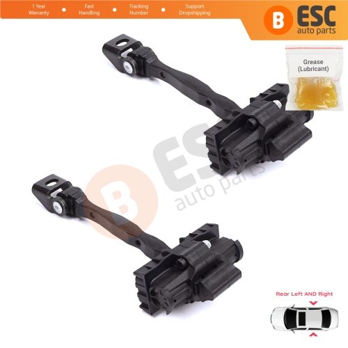 2 Pieces Rear Door Stop Check Assy Limiter Strap for Skoda Octavia MK3 III A7 5E 5E3 5E5 2012-2021 5E0839249