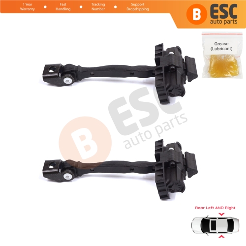 2 Pieces Rear Door Stop Check Assy Limiter Strap for Skoda Octavia MK3 III A7 5E 5E3 5E5 2012-2021 5E0839249