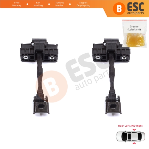 2 Pieces Rear Door Stop Check Assy Limiter Strap for Skoda Octavia MK3 III A7 5E 5E3 5E5 2012-2021 5E0839249