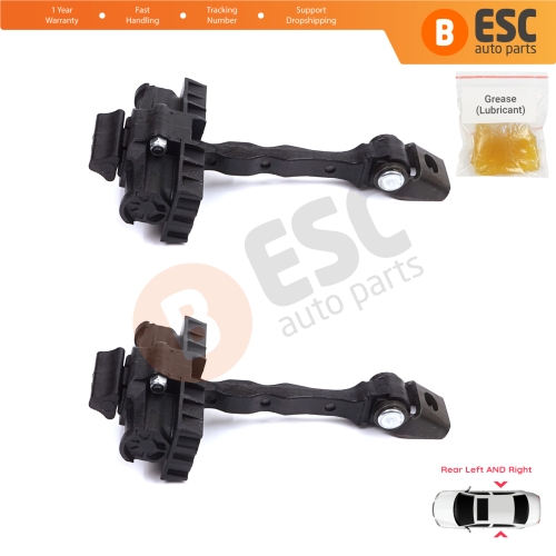 2 Pieces Rear Door Stop Check Assy Limiter Strap for Skoda Roomster 5J 5J7 2006-2015 Praktik 5J0839249C