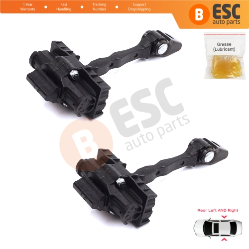 2 Pieces Rear Door Stop Check Assy Limiter Strap for Skoda Roomster 5J 5J7 2006-2015 Praktik 5J0839249C