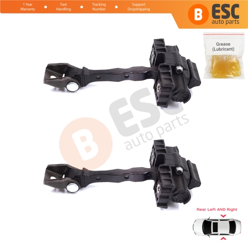 2 Pieces Rear Door Stop Check Assy Limiter Strap for Skoda Roomster 5J 5J7 2006-2015 Praktik 5J0839249C