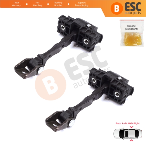 2 Pieces Rear Door Stop Check Assy Limiter Strap for Skoda Roomster 5J 5J7 2006-2015 Praktik 5J0839249C
