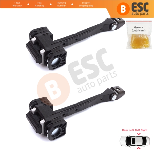 2 Pieces Rear Door Stop Check Assy Limiter Strap for Skoda Kodiaq MK1 I NS7 NV7 NS6 2016-2024 565839249