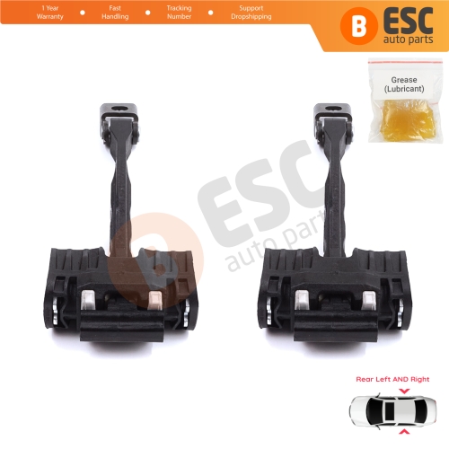 2 Pieces Rear Door Stop Check Assy Limiter Strap for Skoda Kodiaq MK1 I NS7 NV7 NS6 2016-2024 565839249